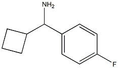 1-cyclobutyl-1-(4-fluorophenyl)methanamine Struktur