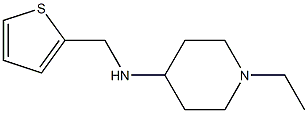 1-ethyl-N-(thiophen-2-ylmethyl)piperidin-4-amine Struktur