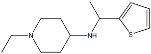 1-ethyl-N-[1-(thiophen-2-yl)ethyl]piperidin-4-amine Struktur