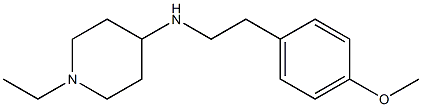 1-ethyl-N-[2-(4-methoxyphenyl)ethyl]piperidin-4-amine Struktur