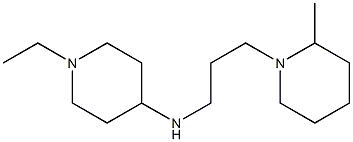 1-ethyl-N-[3-(2-methylpiperidin-1-yl)propyl]piperidin-4-amine Struktur