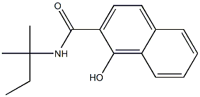 1-hydroxy-N-(2-methylbutan-2-yl)naphthalene-2-carboxamide Struktur