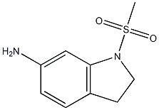 1-methanesulfonyl-2,3-dihydro-1H-indol-6-amine Struktur