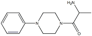 1-methyl-2-oxo-2-(4-phenylpiperazin-1-yl)ethylamine Struktur