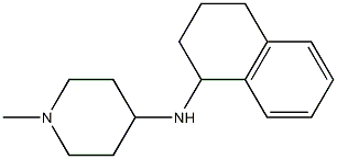 1-methyl-N-(1,2,3,4-tetrahydronaphthalen-1-yl)piperidin-4-amine Struktur