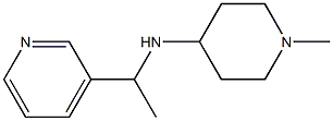 1-methyl-N-[1-(pyridin-3-yl)ethyl]piperidin-4-amine Struktur