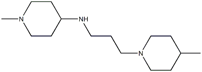 1-methyl-N-[3-(4-methylpiperidin-1-yl)propyl]piperidin-4-amine Struktur