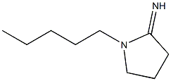 1-pentylpyrrolidin-2-imine Struktur