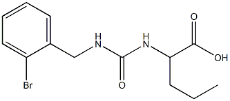 2-({[(2-bromophenyl)methyl]carbamoyl}amino)pentanoic acid Struktur