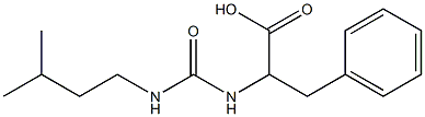 2-({[(3-methylbutyl)amino]carbonyl}amino)-3-phenylpropanoic acid Struktur