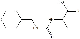 2-({[(cyclohexylmethyl)amino]carbonyl}amino)propanoic acid Struktur