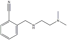 2-({[2-(dimethylamino)ethyl]amino}methyl)benzonitrile Struktur