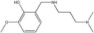 2-({[3-(dimethylamino)propyl]amino}methyl)-6-methoxyphenol Struktur