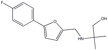 2-({[5-(4-fluorophenyl)furan-2-yl]methyl}amino)-2-methylpropan-1-ol Struktur