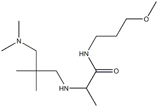 2-({2-[(dimethylamino)methyl]-2-methylpropyl}amino)-N-(3-methoxypropyl)propanamide Struktur