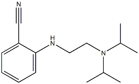 2-({2-[bis(propan-2-yl)amino]ethyl}amino)benzonitrile Struktur