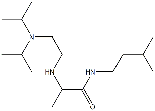 2-({2-[bis(propan-2-yl)amino]ethyl}amino)-N-(3-methylbutyl)propanamide Struktur