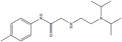 2-({2-[bis(propan-2-yl)amino]ethyl}amino)-N-(4-methylphenyl)acetamide Struktur