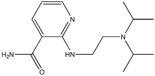 2-({2-[bis(propan-2-yl)amino]ethyl}amino)pyridine-3-carboxamide Struktur