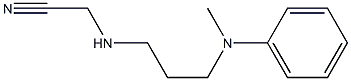 2-({3-[methyl(phenyl)amino]propyl}amino)acetonitrile Struktur