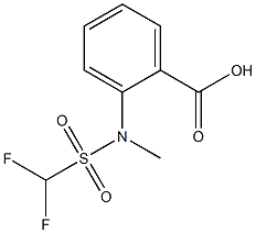 2-(1,1-difluoro-N-methylmethanesulfonamido)benzoic acid Struktur