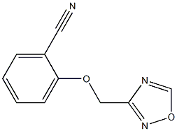 2-(1,2,4-oxadiazol-3-ylmethoxy)benzonitrile Struktur