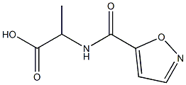 2-(1,2-oxazol-5-ylformamido)propanoic acid Struktur