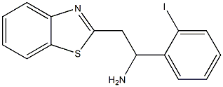 2-(1,3-benzothiazol-2-yl)-1-(2-iodophenyl)ethan-1-amine Struktur