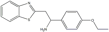 2-(1,3-benzothiazol-2-yl)-1-(4-ethoxyphenyl)ethan-1-amine Struktur