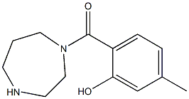 2-(1,4-diazepan-1-ylcarbonyl)-5-methylphenol Struktur