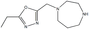 2-(1,4-diazepan-1-ylmethyl)-5-ethyl-1,3,4-oxadiazole Struktur