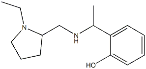 2-(1-{[(1-ethylpyrrolidin-2-yl)methyl]amino}ethyl)phenol Struktur