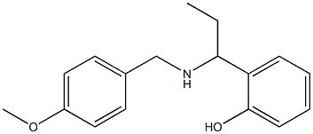 2-(1-{[(4-methoxyphenyl)methyl]amino}propyl)phenol Struktur