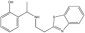 2-(1-{[2-(1,3-benzothiazol-2-yl)ethyl]amino}ethyl)phenol Struktur