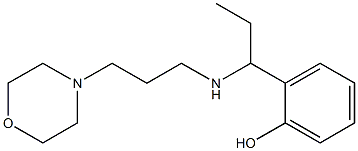 2-(1-{[3-(morpholin-4-yl)propyl]amino}propyl)phenol Struktur