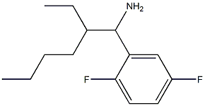 2-(1-amino-2-ethylhexyl)-1,4-difluorobenzene Struktur