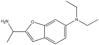 2-(1-aminoethyl)-N,N-diethyl-1-benzofuran-6-amine Struktur