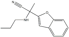 2-(1-benzofuran-2-yl)-2-(propylamino)propanenitrile Struktur