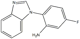 2-(1H-1,3-benzodiazol-1-yl)-5-fluoroaniline Struktur