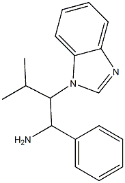 2-(1H-benzimidazol-1-yl)-3-methyl-1-phenylbutan-1-amine Struktur