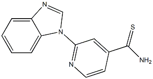 2-(1H-benzimidazol-1-yl)pyridine-4-carbothioamide Struktur