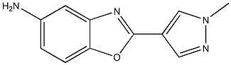 2-(1-methyl-1H-pyrazol-4-yl)-1,3-benzoxazol-5-amine Struktur