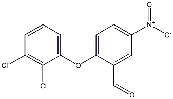 2-(2,3-dichlorophenoxy)-5-nitrobenzaldehyde Struktur