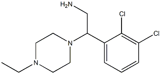 2-(2,3-dichlorophenyl)-2-(4-ethylpiperazin-1-yl)ethan-1-amine Struktur