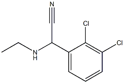 2-(2,3-dichlorophenyl)-2-(ethylamino)acetonitrile Struktur