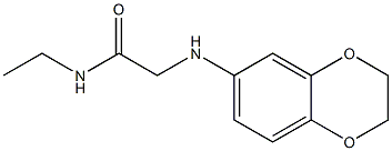 2-(2,3-dihydro-1,4-benzodioxin-6-ylamino)-N-ethylacetamide Struktur