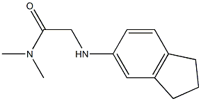 2-(2,3-dihydro-1H-inden-5-ylamino)-N,N-dimethylacetamide Struktur