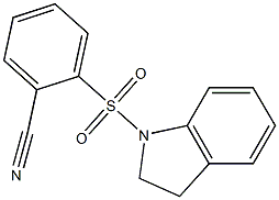 2-(2,3-dihydro-1H-indol-1-ylsulfonyl)benzonitrile Struktur