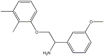 2-(2,3-dimethylphenoxy)-1-(3-methoxyphenyl)ethanamine Struktur