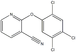 2-(2,4,5-trichlorophenoxy)pyridine-3-carbonitrile Struktur